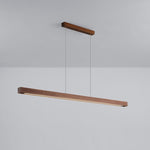 Simple Walnut Led Pendant Light