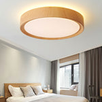 Simple Wood Grain LED Ceiling Light