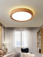 Simple Wood Grain LED Ceiling Light