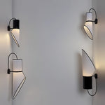 Sketch Line Wall Sconce – Minimalist Designer Wall Light in Black & White