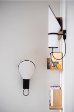 Sketch Line Wall Sconce – Minimalist Designer Wall Light in Black & White