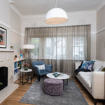 Hemisfera Plaster Pendant Light — Designer Hemisphere Suspension Lamp