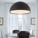 Hemisfera Plaster Pendant Light — Designer Hemisphere Suspension Lamp