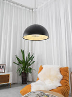 Hemisfera Plaster Pendant Light — Designer Hemisphere Suspension Lamp