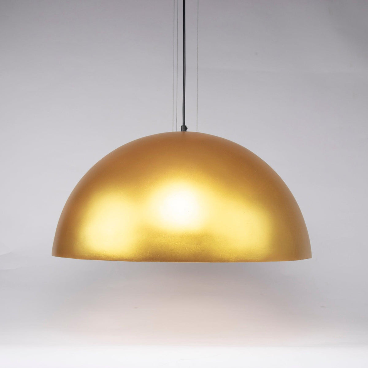 Hemisfera Plaster Pendant Light — Designer Hemisphere Suspension Lamp