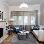 Hemisfera Plaster Pendant Light — Designer Hemisphere Suspension Lamp