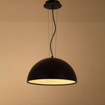 Hemisfera Plaster Pendant Light — Designer Hemisphere Suspension Lamp