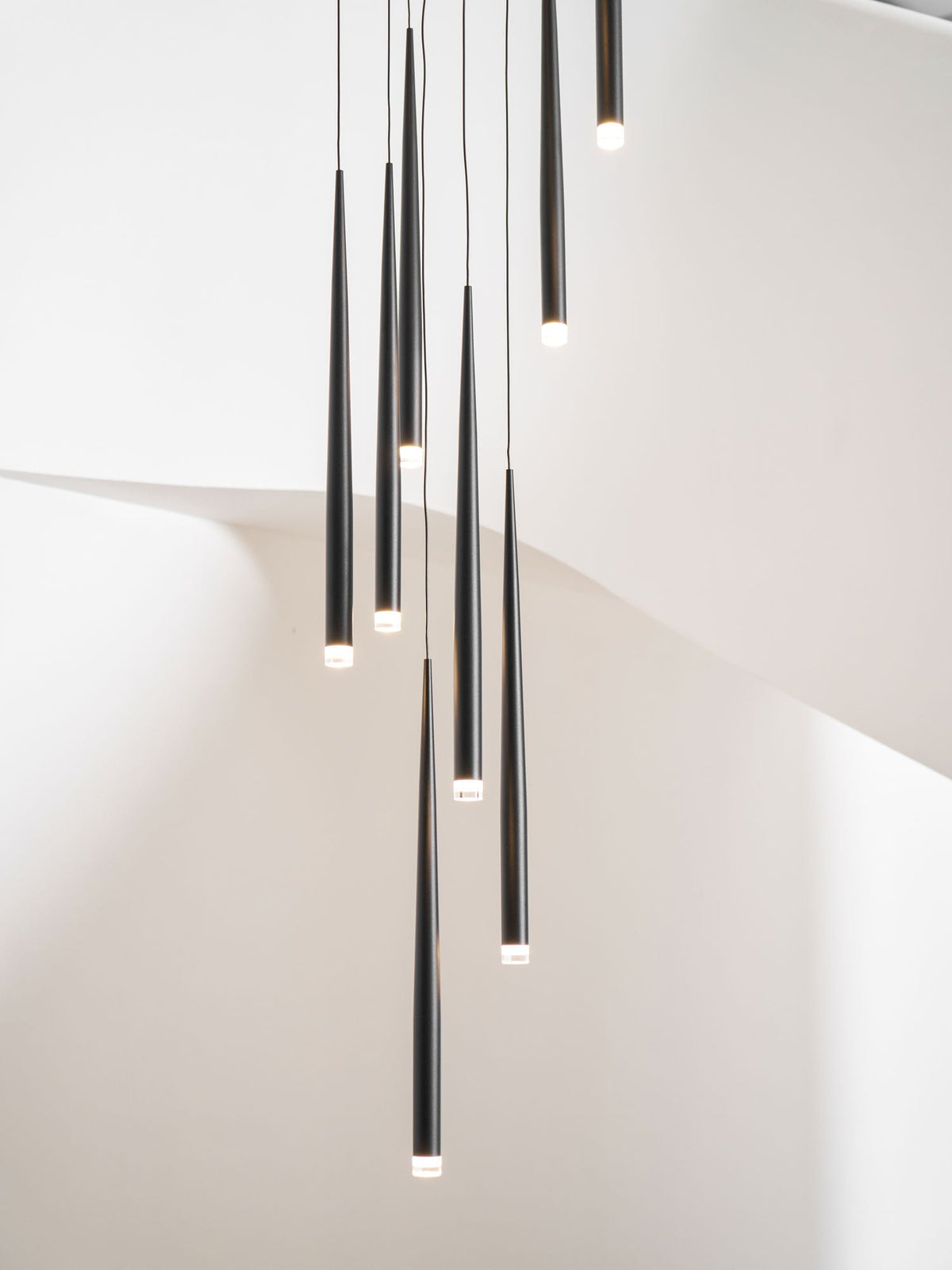 diy-slender-cone-chandelier