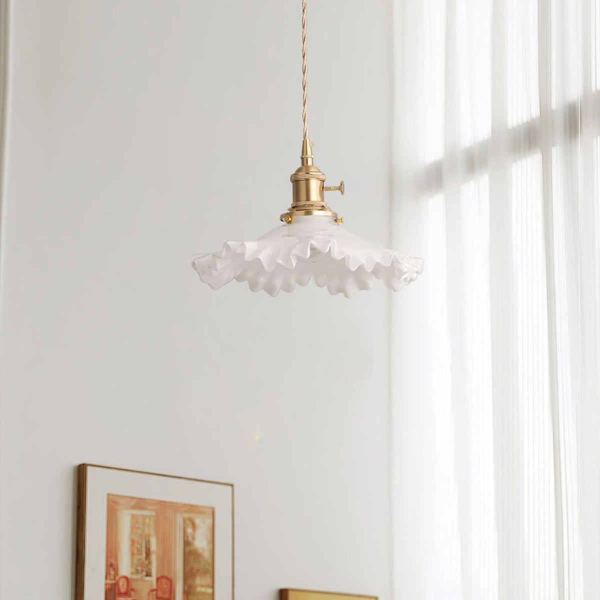 Small Floral Pendant Lamp