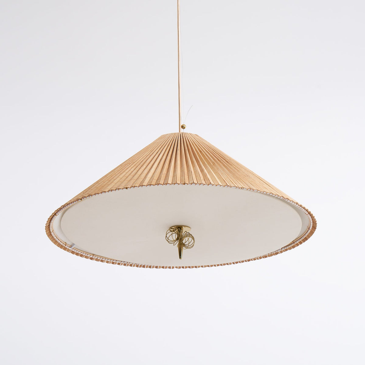 Tynellia Pendant Light – Natural Bamboo & Brass Nordic Pendant Lamp
