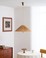 Tynellia Pendant Light – Natural Bamboo & Brass Nordic Pendant Lamp