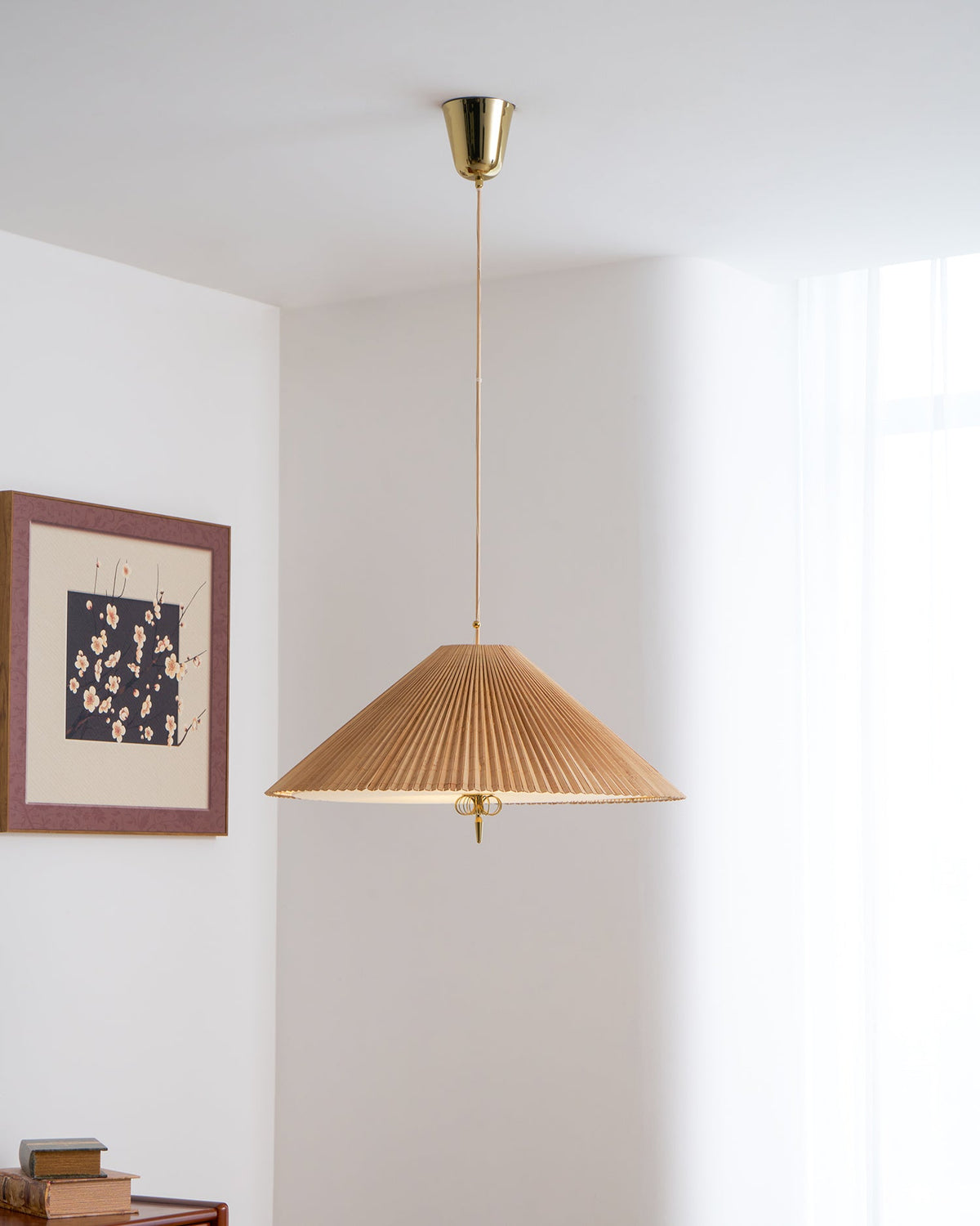 Tynellia Pendant Light – Natural Bamboo & Brass Nordic Pendant Lamp