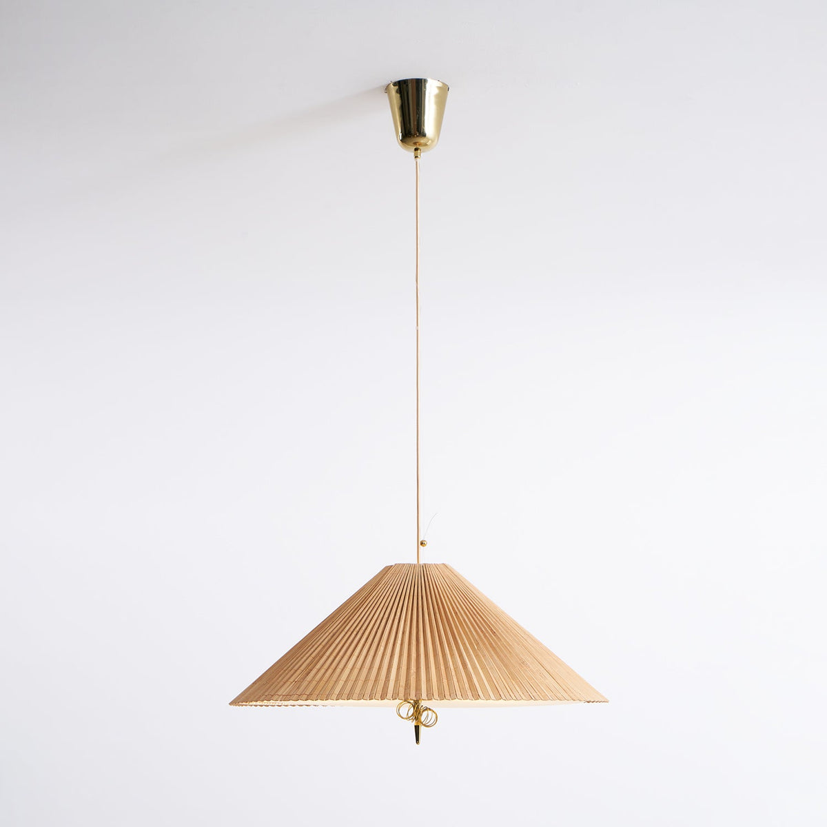 Tynellia Pendant Light – Natural Bamboo & Brass Nordic Pendant Lamp