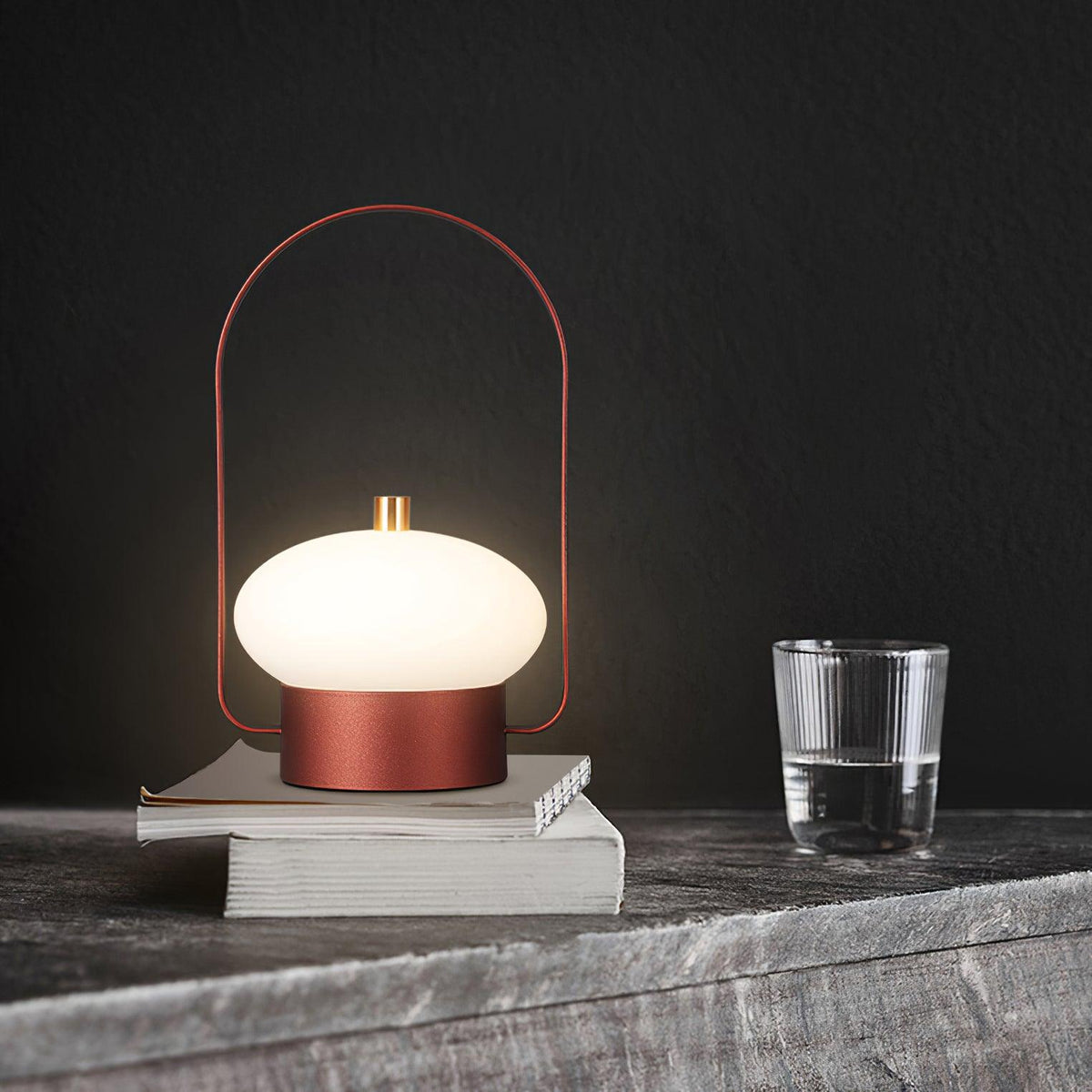 Soft Spot Portable Table Lamp with Rechargeable Battery, Touch Dimmer