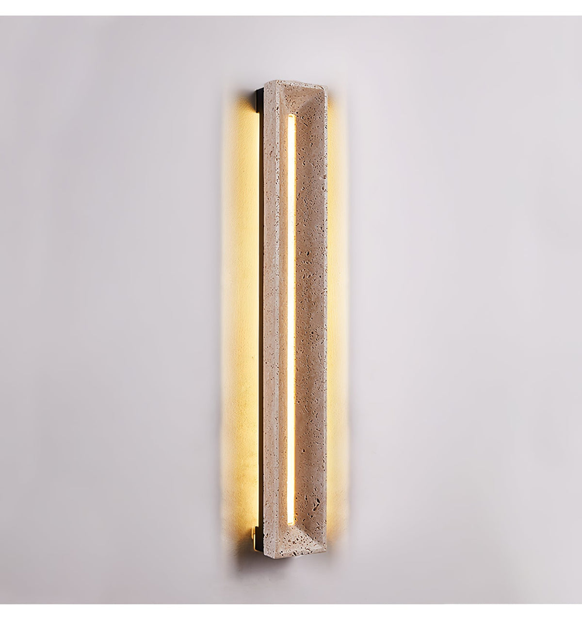 Solace Travertine Beam Wall Sconce – Modern LED Wall Light