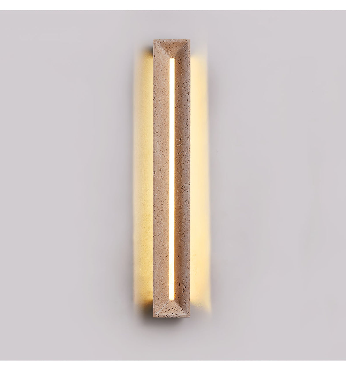 Solace Travertine Beam Wall Sconce – Modern LED Wall Light