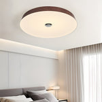 Solace Woodgrain LED Flush Mount Ceiling Light for Modern Interiors