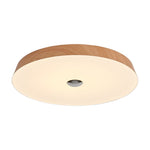 Solace Woodgrain LED Flush Mount Ceiling Light for Modern Interiors