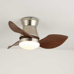 Solano Bloom Ceiling Fan Light with LED, Walnut Finish
