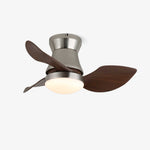 Solano Bloom Ceiling Fan Light with LED, Walnut Finish