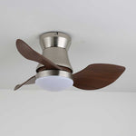 Solano Bloom Ceiling Fan Light with LED, Walnut Finish