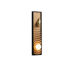 Solano Ripple Wall Sconce – Modern Wood & Brass LED Wall Light