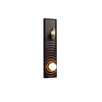 Solano Ripple Wall Sconce – Modern Wood & Brass LED Wall Light