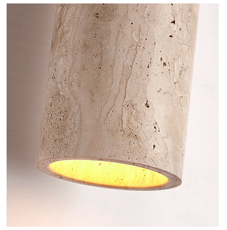 Solano Travertine Pendant Light – Natural Stone Hanging Lamp for Dining & Living Spaces