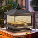 Diamond Solar Post Light for Pathways & Gardens – Modern LED Outdoor Lamp