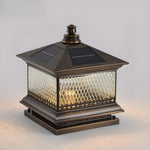 Diamond Solar Post Light for Pathways & Gardens – Modern LED Outdoor Lamp