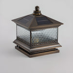 Diamond Solar Post Light for Pathways & Gardens – Modern LED Outdoor Lamp