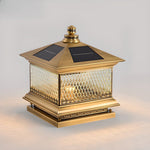 Diamond Solar Post Light for Pathways & Gardens – Modern LED Outdoor Lamp