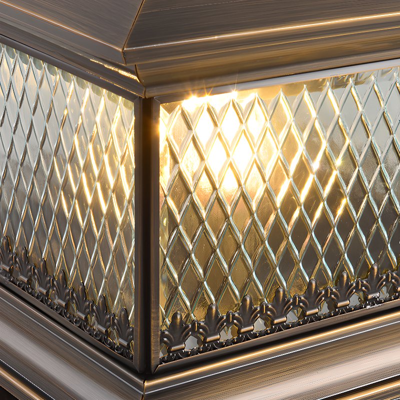 Diamond Solar Post Light for Pathways & Gardens – Modern LED Outdoor Lamp