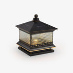 Diamond Solar Post Light for Pathways & Gardens – Modern LED Outdoor Lamp