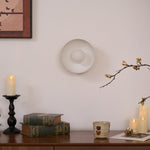 Solar Eclipse Brass Wall Sconce with Glass Shade for Modern Interiors