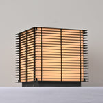 Solar Grid Outdoor Lantern – Modern Architectural LED Post Light