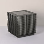Solar Grid Outdoor Lantern – Modern Architectural LED Post Light