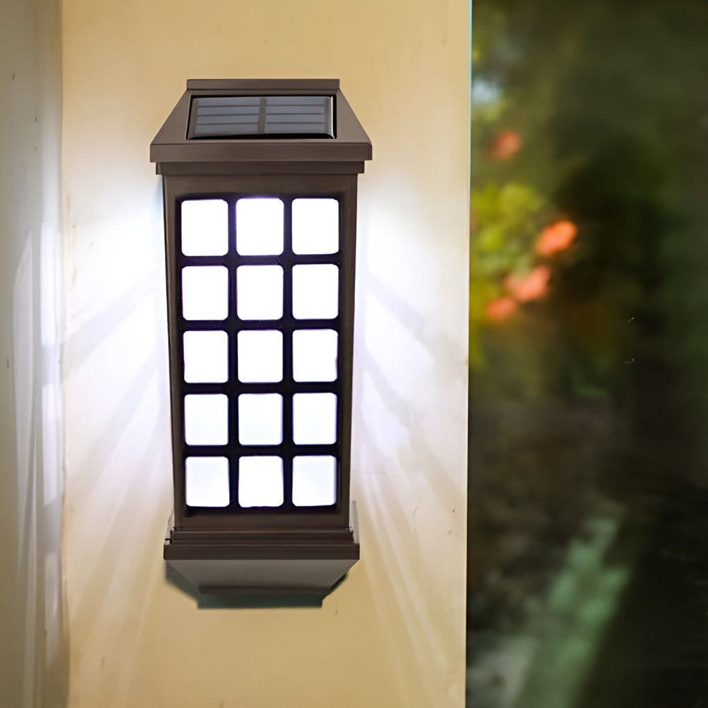 Solar Led Light Controlled Motion Sensor Modern Outdoor Wall Lamp