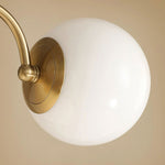 Solara Globe Chandelier – Mid-Century Modern Wood & Brass Pendant Light