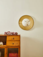 Solara Cloud Wall Sconce in Brushed Brass with Opal Glass