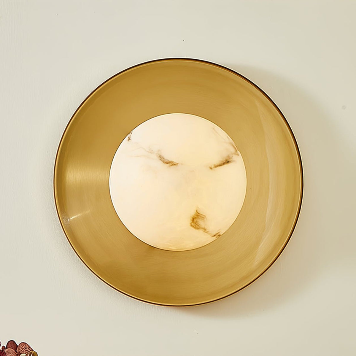 Solara Cloud Wall Sconce in Brushed Brass with Opal Glass