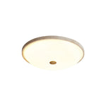Solara Disc Travertine LED Flush Mount Ceiling Light