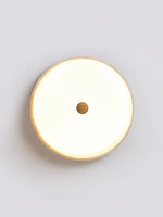 Solara Disc Travertine LED Flush Mount Ceiling Light