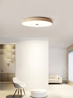 Solaro Travertine Flush Mount Ceiling Light in Natural Stone