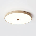 Solaro Travertine Flush Mount Ceiling Light in Natural Stone