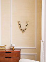 Solenne Ceramic Shell Wall Sconce in Glazed Finishes