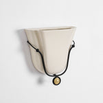 Solenne Ceramic Shell Wall Sconce in Glazed Finishes