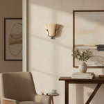 Solenne Ceramic Shell Wall Sconce in Glazed Finishes