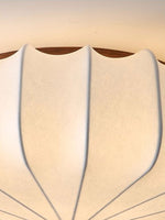 Solenne Blossom Flush Mount Ceiling Light in Silk and Walnut