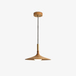 Solid Wood Disc Pendant Light